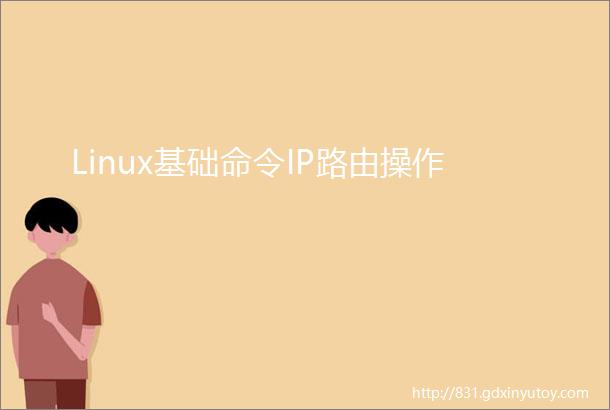 Linux基础命令IP路由操作